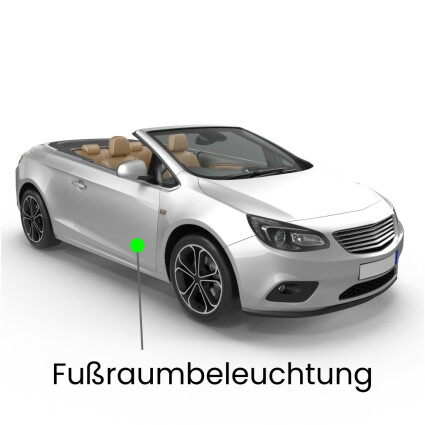 Fu&szlig;raum LED Lampe f&uuml;r BMW 1er Cabrio E88