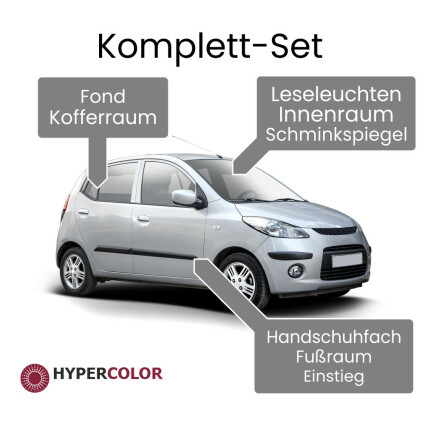 LED Innenraumbeleuchtung Komplettset für Mazda 2 (Typ DE)