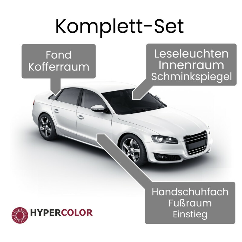 SMD LED Innenraumbeleuchtung Komplettset für VW Polo 5 (Typ 6R), 0