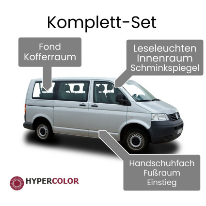 LED Innenraumbeleuchtung Komplettset für VW T5 Multivan